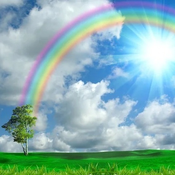 L&#39;arc en ciel après les tempêtes de la vie