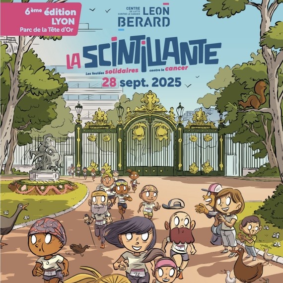 Course la scintillante / sensibilisation cancer avec le centre Léon Berard 